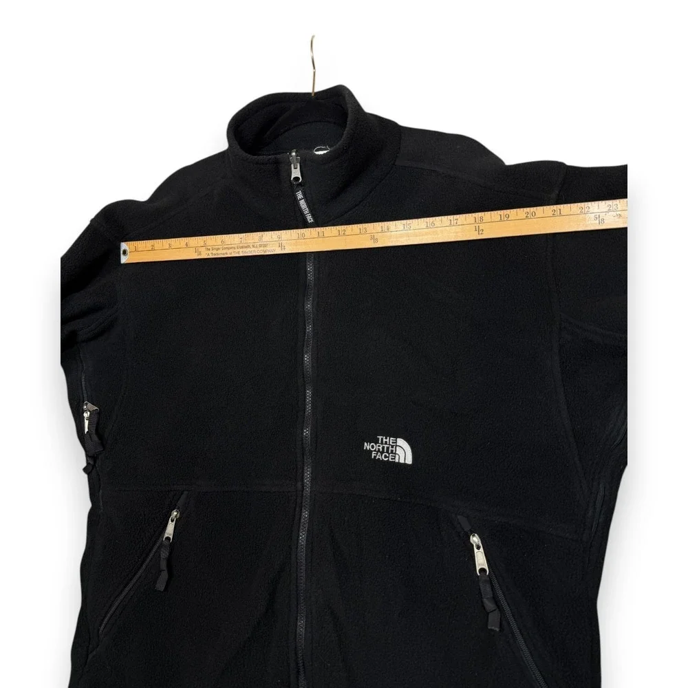 Vintage The North Face Fleece Jacket Mens L Black Denali‎ Union Jack Bullet USA